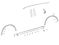 фото thumb №3, 2018 2025 dodge durango накладка rogal srt задня лівий