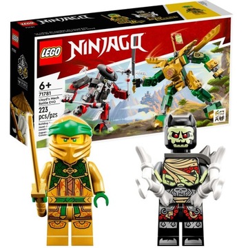 LEGO NINJAGO 71781 РОБОТЫ ЗЕЛЕНЫЙ МЕХ ЗОЛОТОЙ НИНДЗЯ