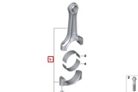 фото thumb №9, Bmw 1 f20 коленвал шатун rod 11248570833 8570833