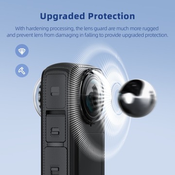 ОПТИЧЕСКИЕ СТЕКЛЯННЫЕ КРЫШКИ ДЛЯ INSTA 360 X4 ВОДОНЕПРОНИЦАЕМЫЙ ЗАЩИТНЫЙ КРЫШКА