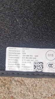 фото thumb №6, Коврики велюровые audi q3 83a 83a864450