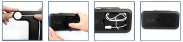 Индуктивное зарядное устройство для IPHONE APPLE WATCH 3w115W кабель USB-C + блок питания