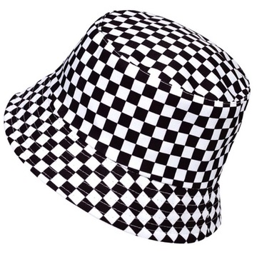 BUCKET HAT двусторонняя шляпа, клетчатая шляпа