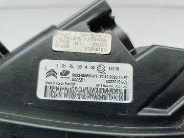 фото thumb №12, Citroen c3 iii рестайлинг 20- лампа левая свет drl левая перед led 9833480680