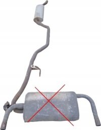 фото thumb №1, Вихлоп гасник середній труба вихлопна nissan murano z50 3.5