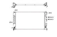 Радіатор opel води vectra b nrf Ціна, фото thumb