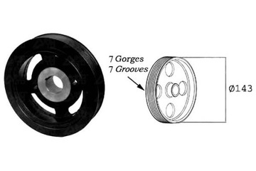 фото thumb №2, Sasic 2156058 колесо ременное, wał коленчатый
