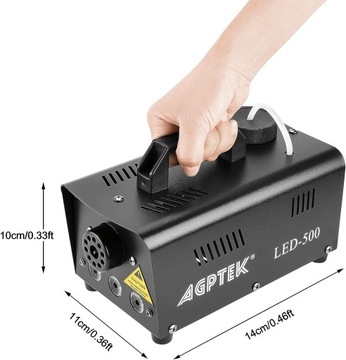 Автоматический дымогенератор AGPTEK 500Вт 3x светодиода