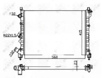 Купити Радіатор води 58943a nrf renault espace laguna 1, фото thumb