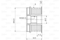 фото thumb №2, Колесо пасове 588074 valeo зчеплення jednokierunkowe