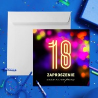 Приглашения на 18-летие с БЕСПЛАТНЫМ конвертом!
