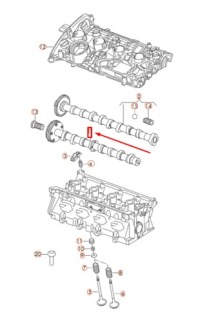 фото thumb №2, Audi a3 8p mk2 впуск розподільний вал 06h109021k