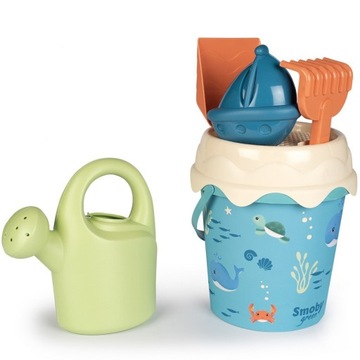 SMOBY ЗЕЛЕНОЕ ВЕДРО С АКСЕССУАРАМИ ДЛЯ ОРГАНИЧЕСКОГО ПЕСКА