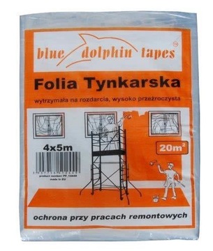 Blue Dolphin Folia tynkarska 4mx5m bezbarwna