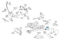 фото thumb №1, Захист заглушка рейка сидіння пасажира зад ліва mercedes w211