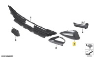 фото thumb №10, Bmw 2 gran купе f44 передняя правая решётка 51118491644