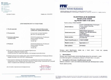 BIAŁA listwa przysufitowa Creativa by Cezar LGG-22