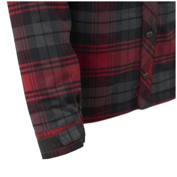 Мужская рубашка в клетку утепленная куртка WINTER WARDEN HELIKON Red XL