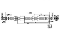 фото thumb №1, Ate шланг тормозной elast. volvo v60 i xc70 ii 2
