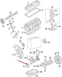 фото thumb №7, Линия всасывания vag volkswagen golf jetta passat оригинальный 038115251b