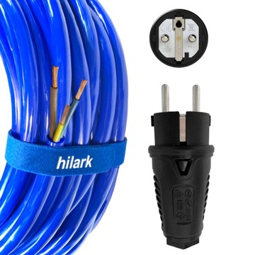УДЛИНИТЕЛЬ H07BQ-F 3x1,5 ПОЛИУРЕТАН, ПРОЧНЫЙ, синий PUR 15M