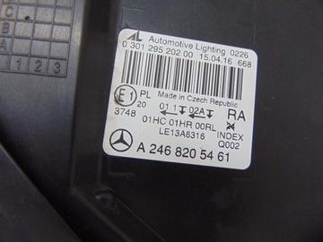 фото thumb №9, Mercedes b-klasa w246 рестайлинг лампа правая a2468205461