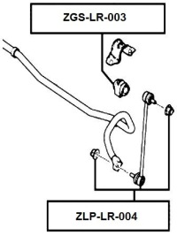 фото thumb №2, Гумовий елемент стабілізатора перед land rover freelander 06-