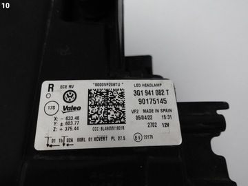 фото thumb №11, Vw passat b8 3g1 рестайлинг 19-23 лампа полный led iq.light правая eu