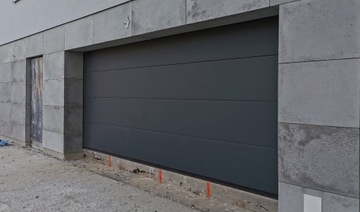 Ворота гаражные секционные 300х226 + привод АНТРАЦИТ