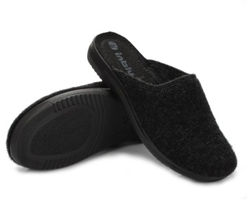 Inblu Slippers Домашние мужские мужские удобные флопки -шлепанцы черные 44