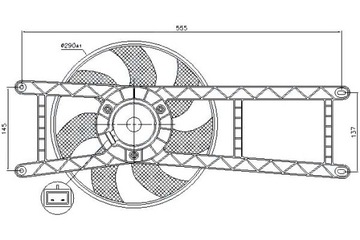 фото thumb №2, Вентилятор радиатор з корпус fiat panda 1.1-1.