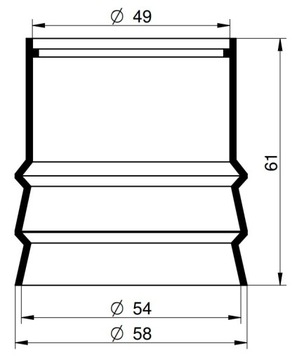 Крышка газового сопла 49х54х61