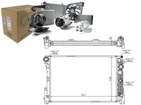 фото thumb №1, Nis67163 радиаторов двигателя механическая mercedes c t