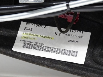 фото thumb №10, Ролета штора защита электрический зад задняя mercedes cls w218 a2186900449