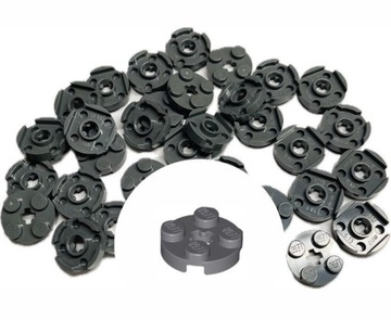 LEGO Brick 20шт Тарелка круглая 2x2 DBG Dark Grey 4032