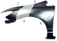 Крыло  левое  к renault clio 3 r0 1 2005-2009 каждый цвет Цена, фото thumb