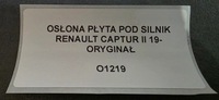 фото thumb №8, Захист плита pod двигун renault captur ii 19- оригінал