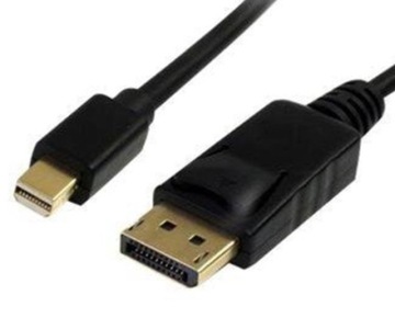 Черный кабель Unitek от miniDisplayport до Displayport 1,2 м/м, 2 м, 4K