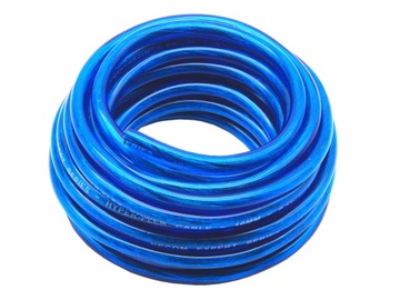MOCNE PRZEWODY KABLE 8mm2 do WZMACNIACZ SUBWOOFER TUBA ZESTAW ZASILANIE