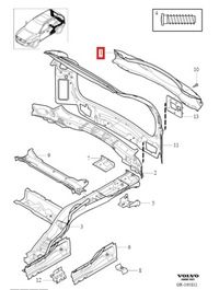 фото thumb №1, Задня балка бампера volvo xc60 i 2009-2017r