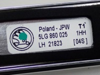 Рейлінги дахові комплект оригінал хром skoda enyaq iv 5lg860025 5lg860026 Доставка, фото thumb