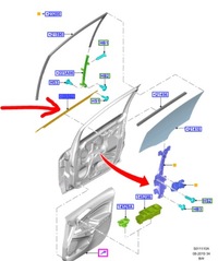 фото thumb №1, Молдинг подоконная дверь lh ford ecosport 13- 17-
