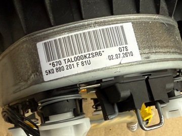фото thumb №6, Подушка водія подушка безпеки vw golf vi polo 6r touran ii 5k0880201f оригінал