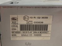 фото thumb №6, Магнитола ford focus mk2 c-max одинарный cd-kw2000 023539