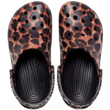 ЖЕНСКИЕ ЛЕТНИЕ ТАПОЧКИ CROCS С ПЕНОЙ ЛЕОФРОВОГО ПРИНТА