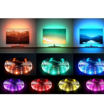 RGB 5050 СВЕТОДИОДНЫЕ ЛАМПЫ ТВ USB ЛАМПА 4M