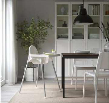 Детский стульчик, белый/серебристый АНТИЛОП Ikea