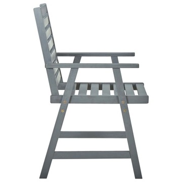 vidaXL Садовые стулья с подушками, 4 шт, массив акации