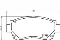 фото thumb №1, Textar тормозные колодки тормозные toyota перед camry celica