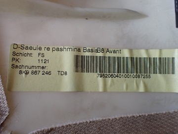 фото thumb №8, Защита стойка правые зад audi a4 b8 avant 2008r 3.0 tdi eu 8k9867246 10322